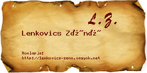 Lenkovics Zénó névjegykártya
